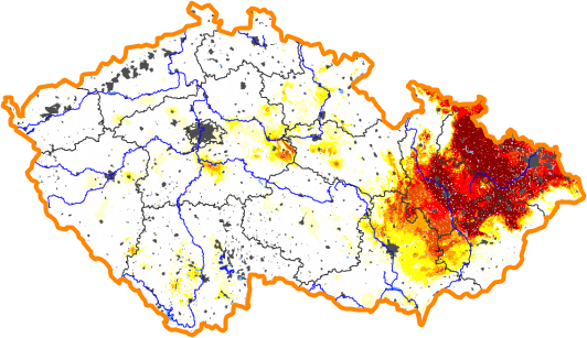 Intenzita sucha - 31. leden 2016