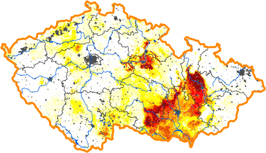 Intenzita sucha - 21. květen 2017