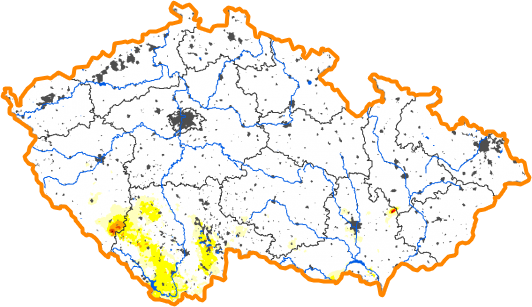 Intenzita sucha - 29. říjen 2017