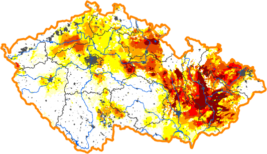 Intenzita sucha - 30. prosinec 2018