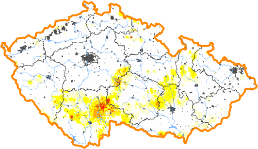 Intenzita sucha - 9. květen 2021