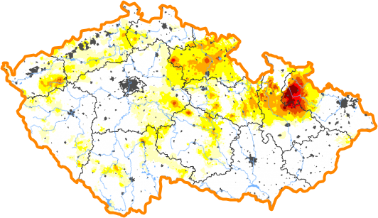 Intenzita sucha - 12. prosinec 2021