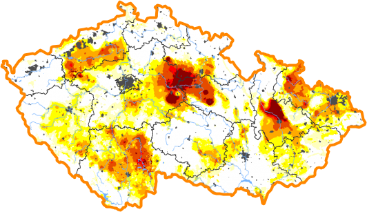 Intenzita sucha - 27. únor 2022