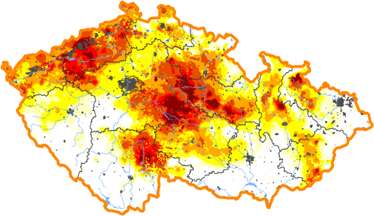 Intenzita sucha - 12. červen 2022