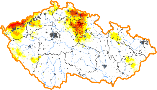 Intenzita sucha - 4. září 2022