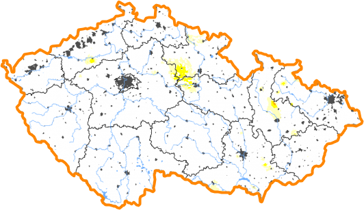 Intenzita sucha - 23. říjen 2022