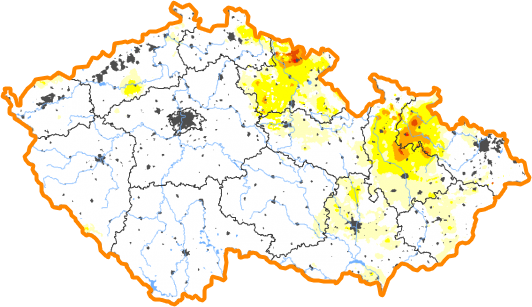 Intenzita sucha - 11. prosinec 2022