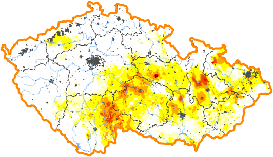 Intenzita sucha - 26. březen 2023