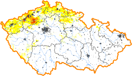 Intenzita sucha - 21. květen 2023