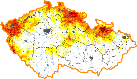 Intenzita sucha - 11. červen 2023