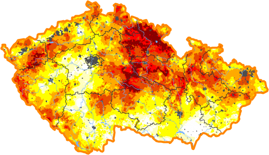 Intenzita sucha - 25. červen 2023