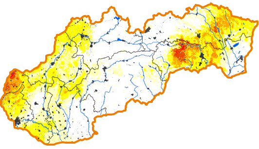 Intenzita sucha - 27. august 2017