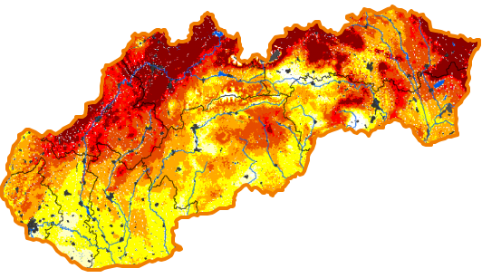 Intenzita sucha - 6. máj 2018