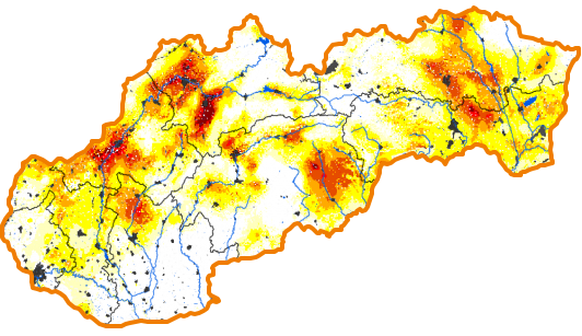 Intenzita sucha - 5. august 2018