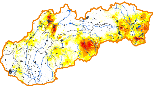 Intenzita sucha - 12. august 2018