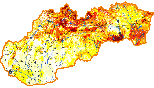 Intenzita sucha - 16. jún 2019