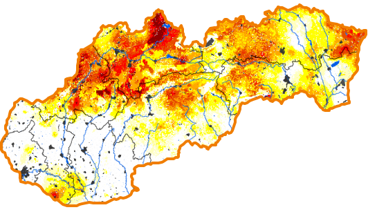 Intenzita sucha - 28. júl 2019