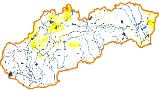 Intenzita sucha - 25. august 2019