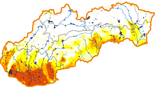 Intenzita sucha - 27. február 2022