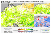 Dopady na vegetaci - Evropa - 3. červen 2017