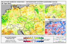 Dopady na vegetaci - Evropa - 29. říjen 2017