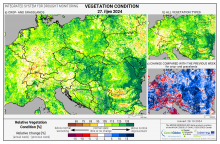 Dopady na vegetaci - Evropa - 27. říjen 2024