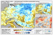 Index půdní vláhy - Evropa - 7. květen 2017