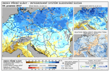 Index půdní vláhy - Evropa - 3. prosinec 2017