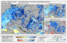 Index půdní vláhy - Evropa - 6. leden 2019