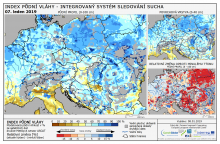Index půdní vláhy - Evropa - 7. leden 2019