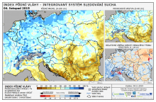 Index půdní vláhy - Evropa - 3. listopad 2019