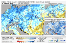 Index půdní vláhy - Evropa - 17. listopad 2019