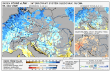 Index půdní vláhy - Evropa - 2. únor 2020