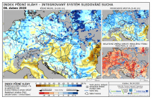 Index půdní vláhy - Evropa - 5. duben 2020