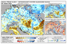 Index půdní vláhy - Evropa - 3. duben 2022