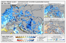 Index půdní vláhy - Evropa - 5. únor 2023