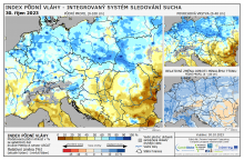 Index půdní vláhy - Evropa - 29. říjen 2023