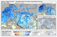 Index půdní vláhy - Evropa - 7. leden 2024