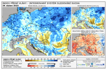 Index půdní vláhy - Evropa - 28. duben 2024