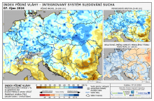 Index půdní vláhy - Evropa - 6. říjen 2024
