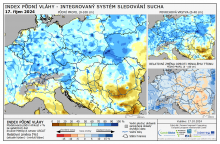 Index půdní vláhy - Evropa - 17. říjen 2024